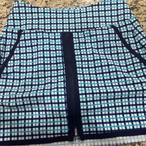 Kinona Blue and White Golf Skirt